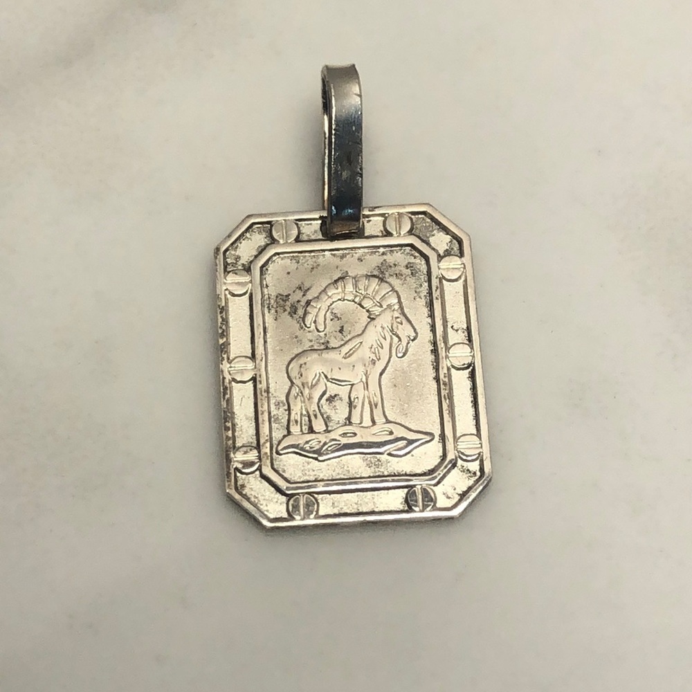 Aries sterling silver‎ 925 vintage pendant charm